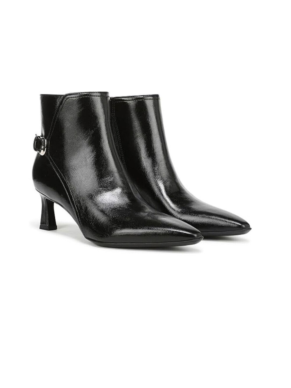 149$ Naturalizer Tucker Snip Toe Dress Ankle Booties Women's Size 7.5 W Black